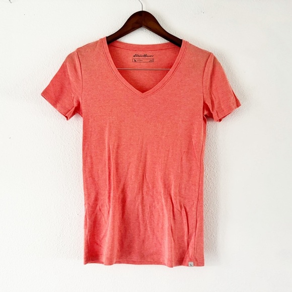 Eddie Bauer Tops - Eddie Bauer Outdoor Tee Small Salmon Pink Short Sleeve Basic Everyday Staple
